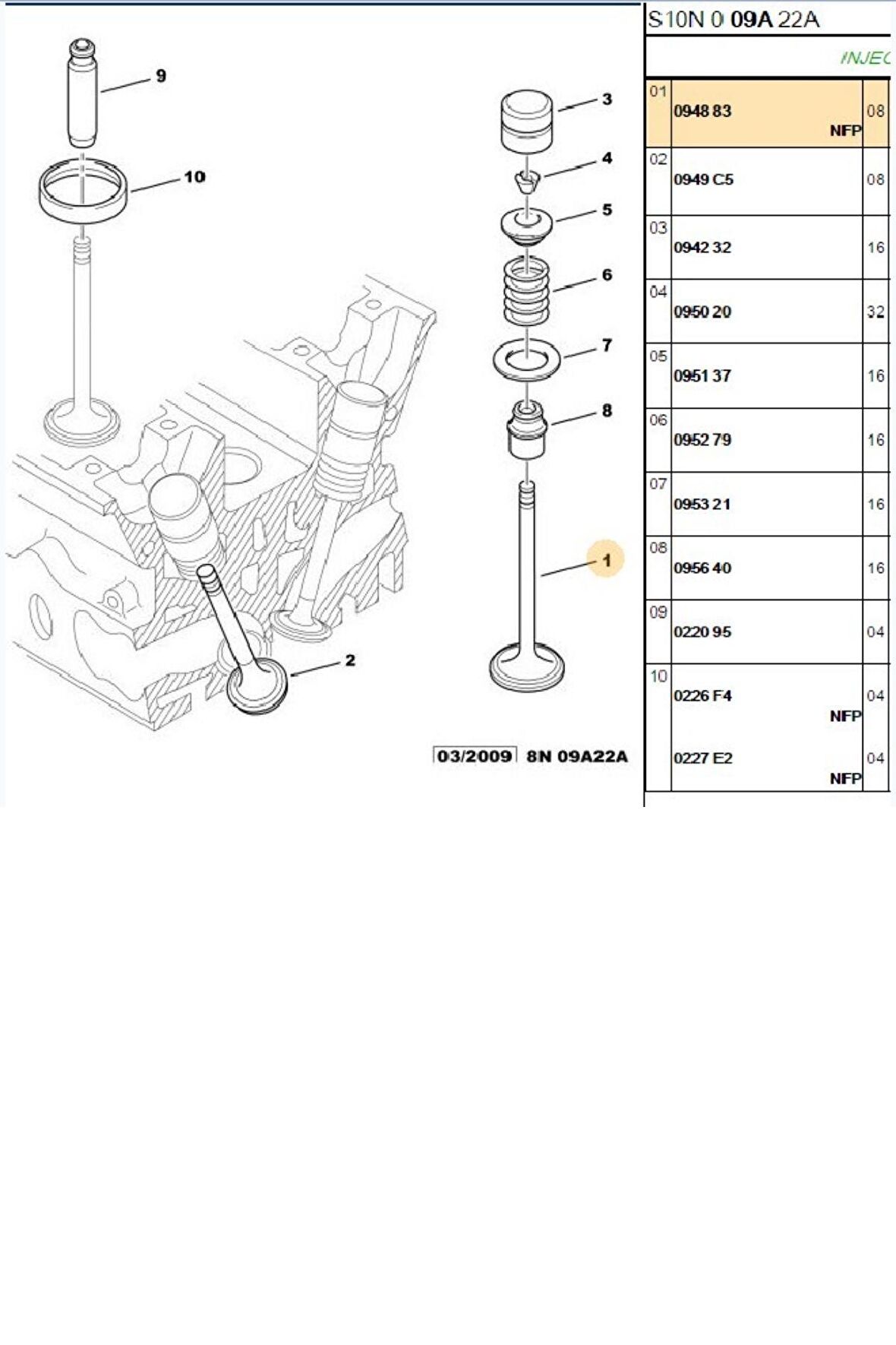 Takım Subap 106 Saxo 16V (45664567-094883-094989)