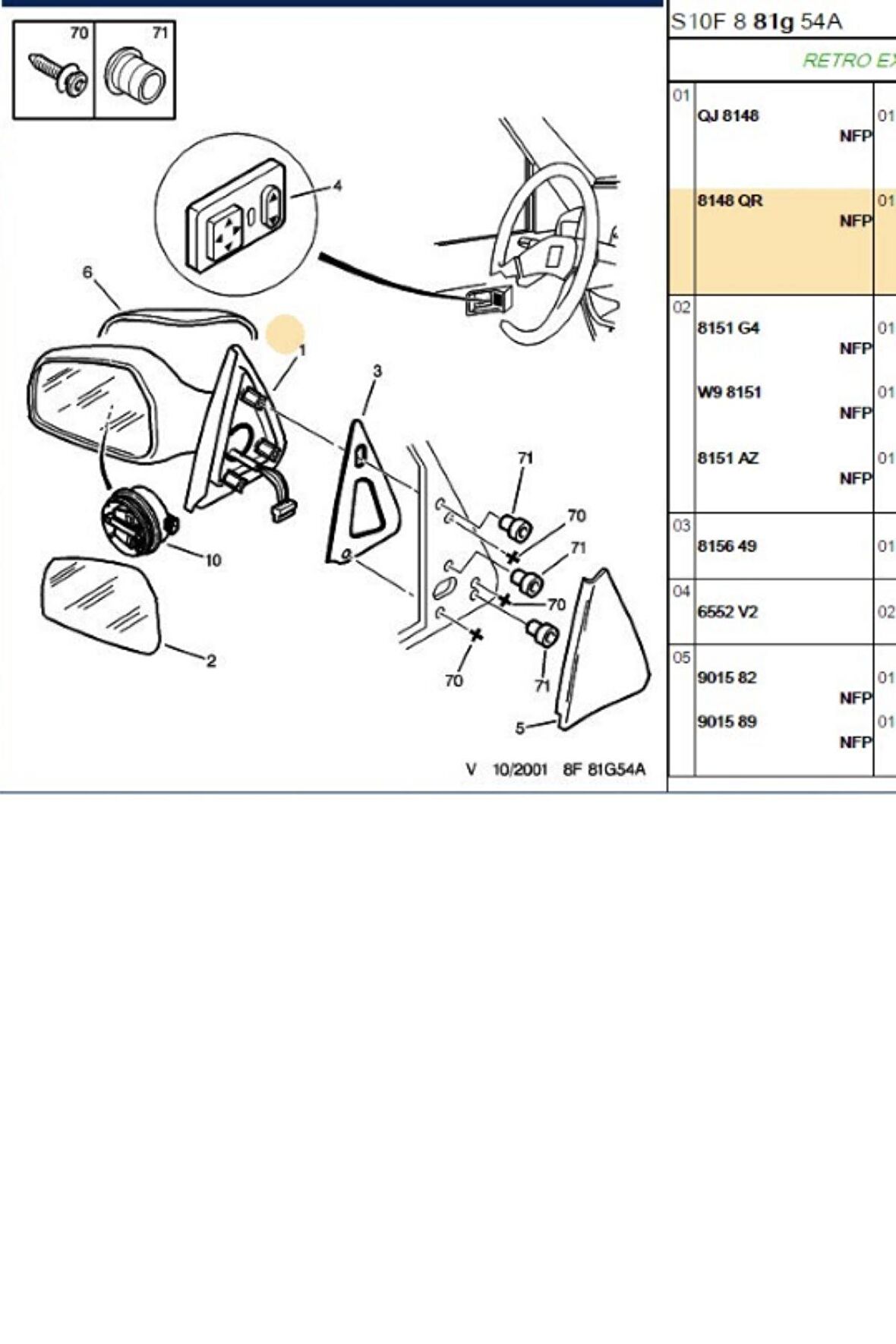 Sol Ayna Elektrikli Astarlı 106 (M0122006-6125285-8148QR)