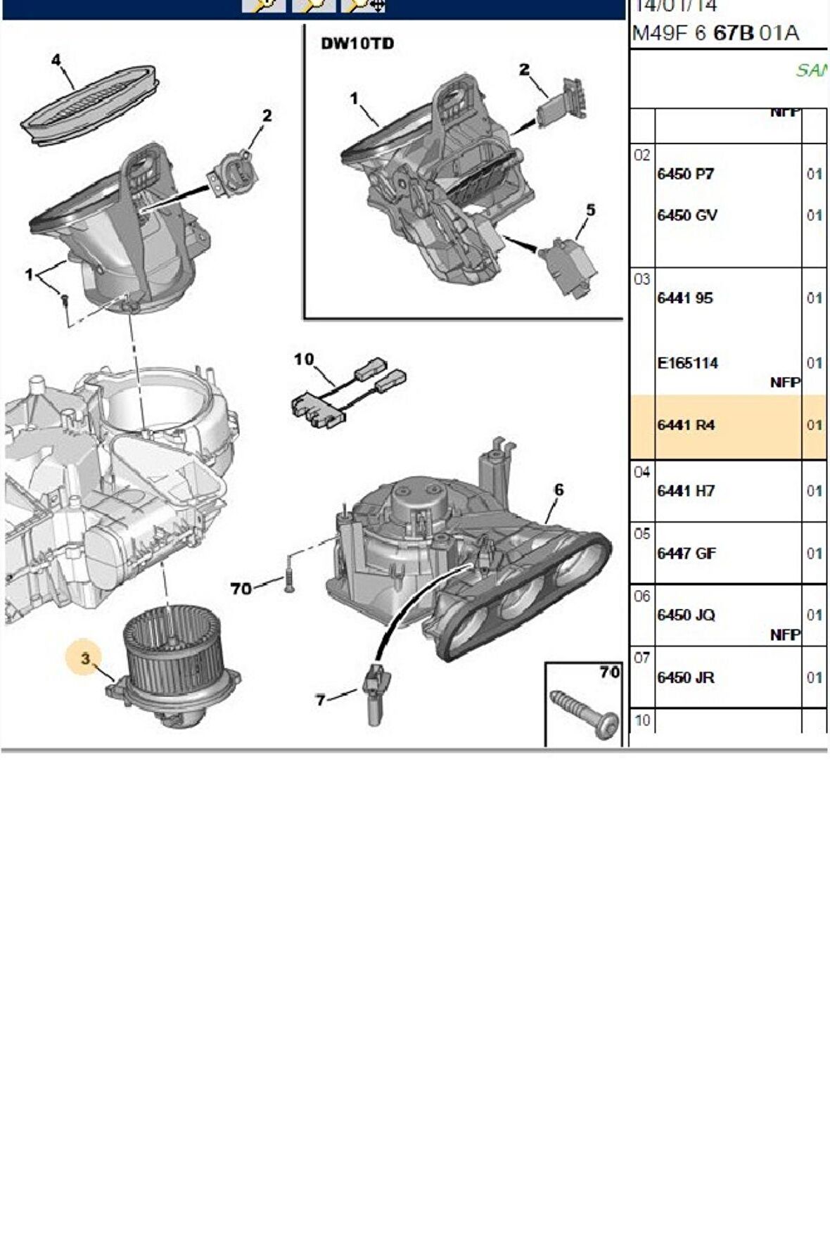 Kalorifer Motoru Klimalı Partner-2 Berlingo-2 (346890-6441R4)