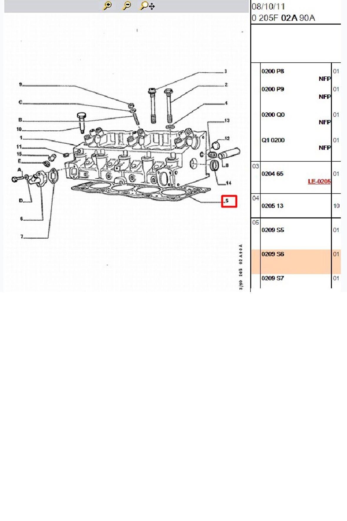 Silindir Kapak Contası Partner Berlingo Expert Jumpy XUD9 2 DELİK (41204008-0209S6)