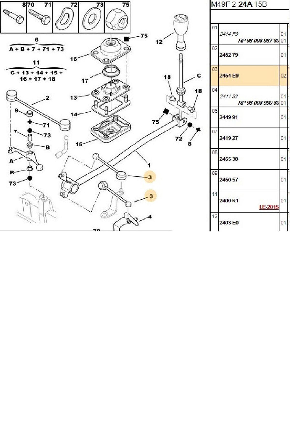 Vites Çubuğu 306 Partner Xsara Berlingo (2454E9-BRS2454E9)