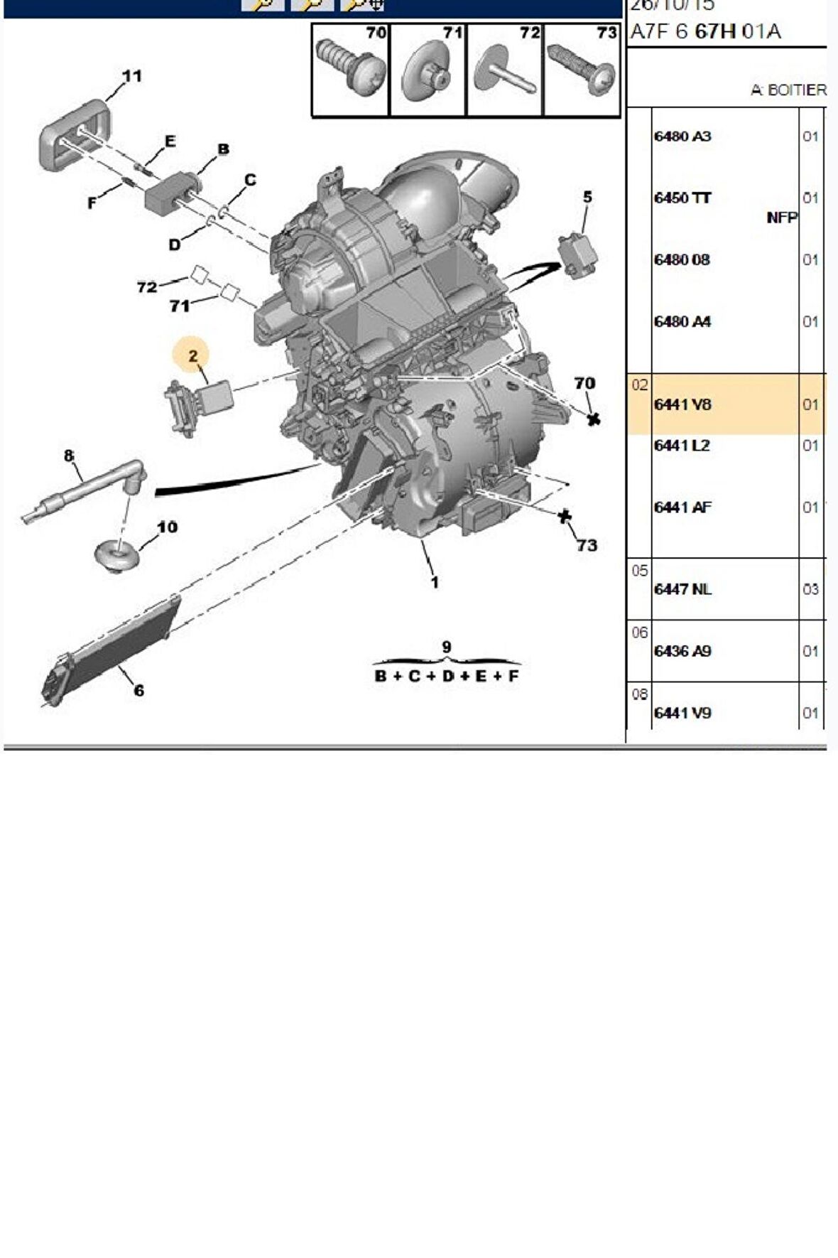 Klima Kontrol Elemanı 207 (509913-6441V8)