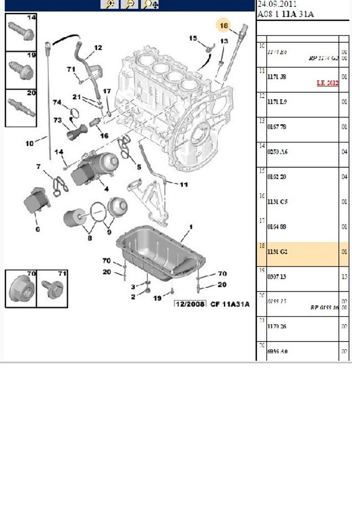 Yağ Seviye Müşürü 207 301 308 Rcz Berlingo Partner (1131G2)