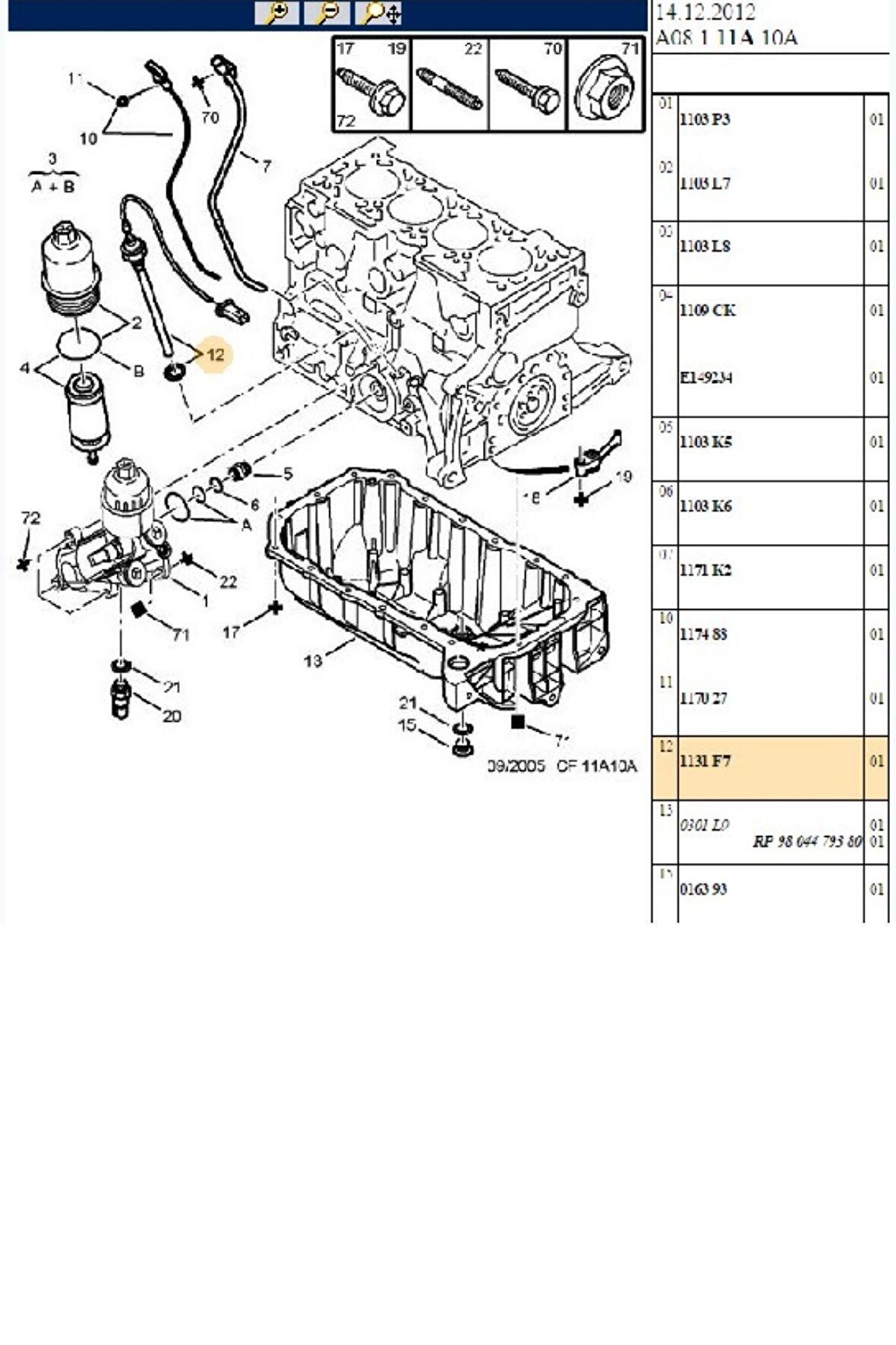 Yağ Seviye Müşürü 206 207 307 308 Partner Tepee C2 C3 C4 Xsara (1131F7)