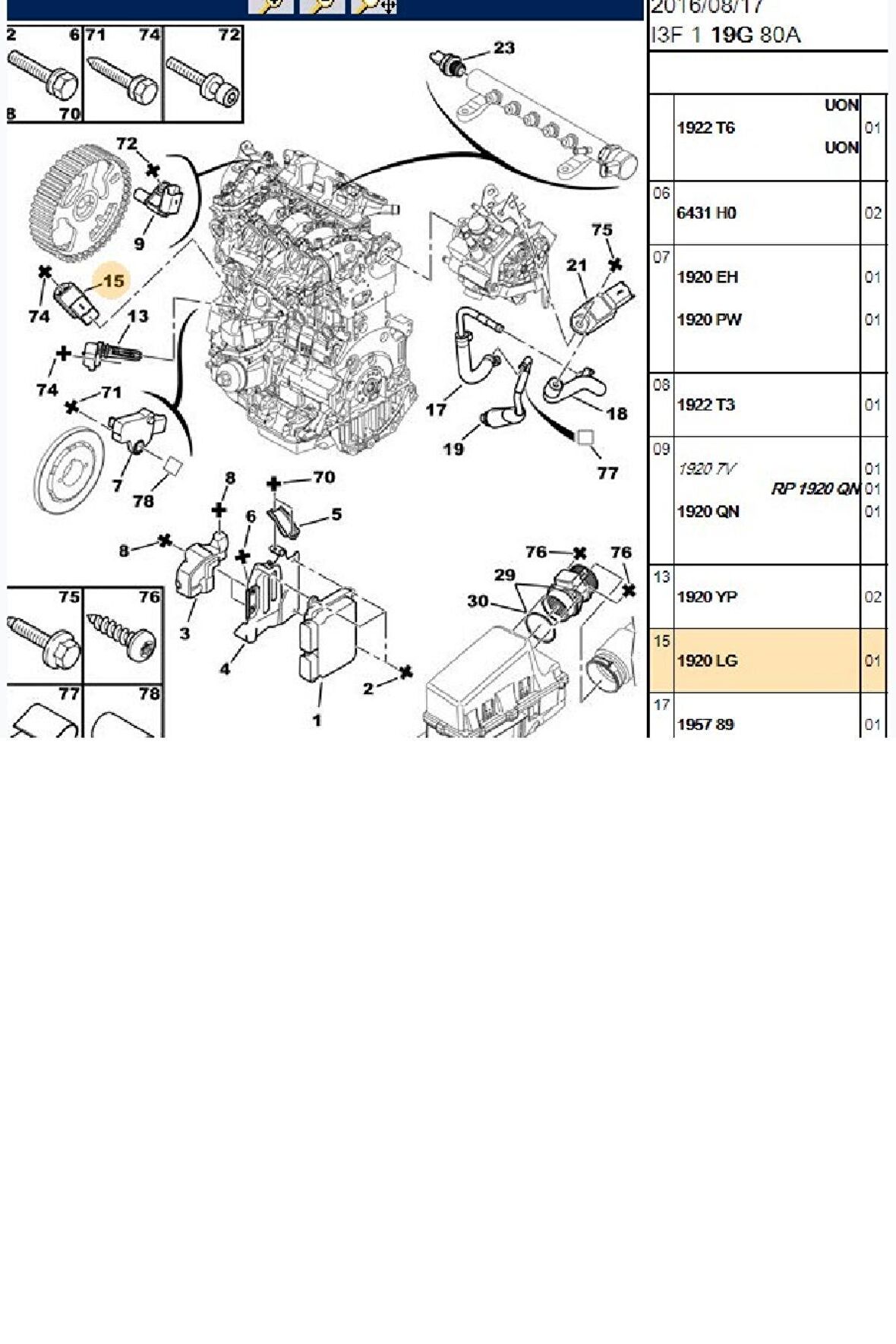 Basınç Müşürü 407 508 607 C5 C6 (FAE15108-1920LG)