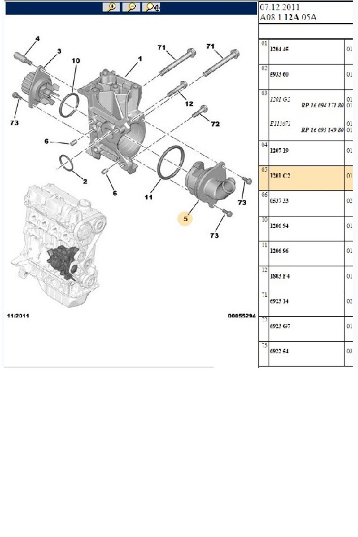 Su Kollektörü C2 C3 C4 Xsara 206 207 306 307 TU3JP (1201C2)