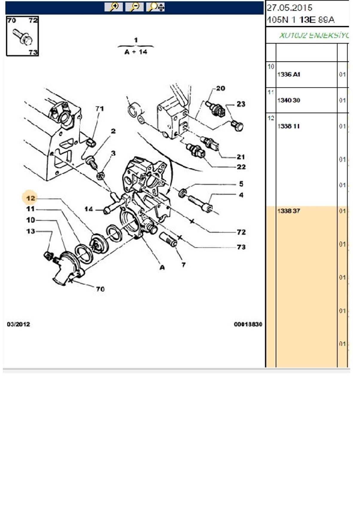 Termostat 306 Xsara 1.8 (133837-TH510883)