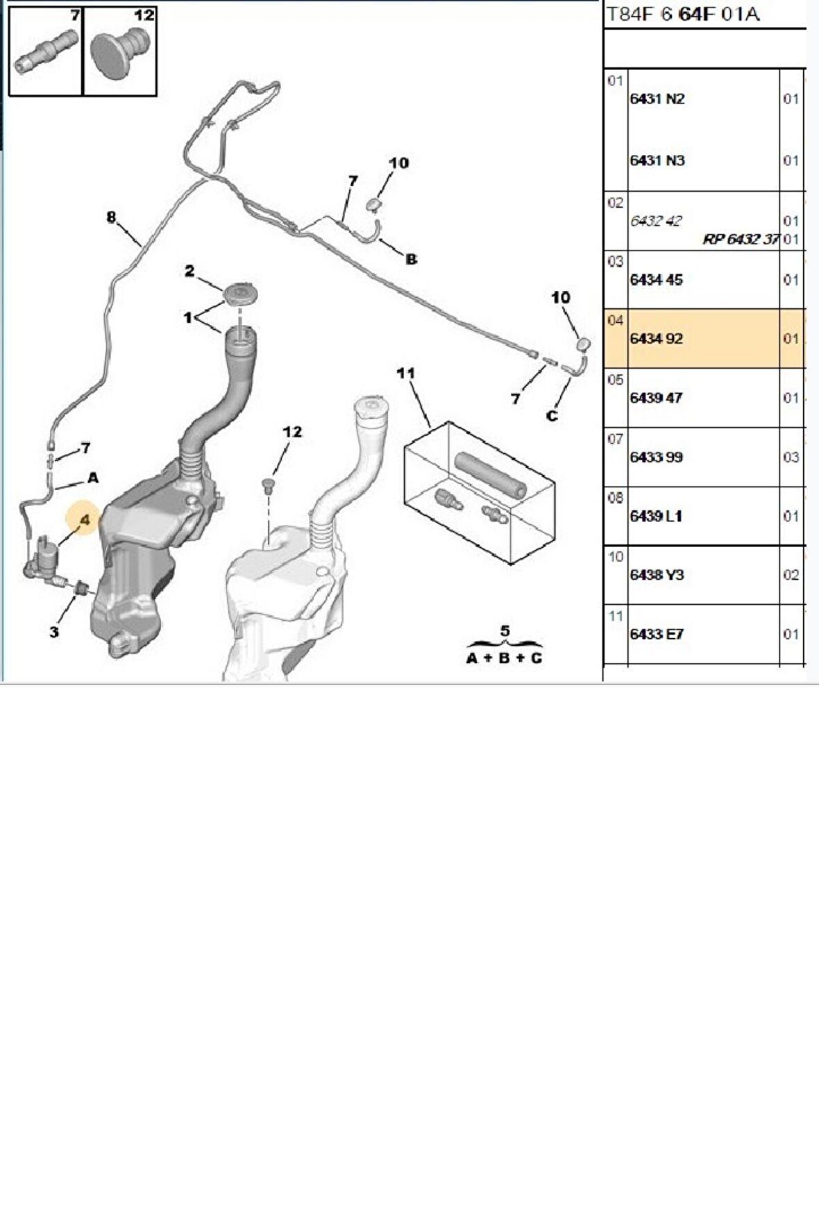 Su Fıskiye Motoru 307 308 407 Expert (643492-WP2001)