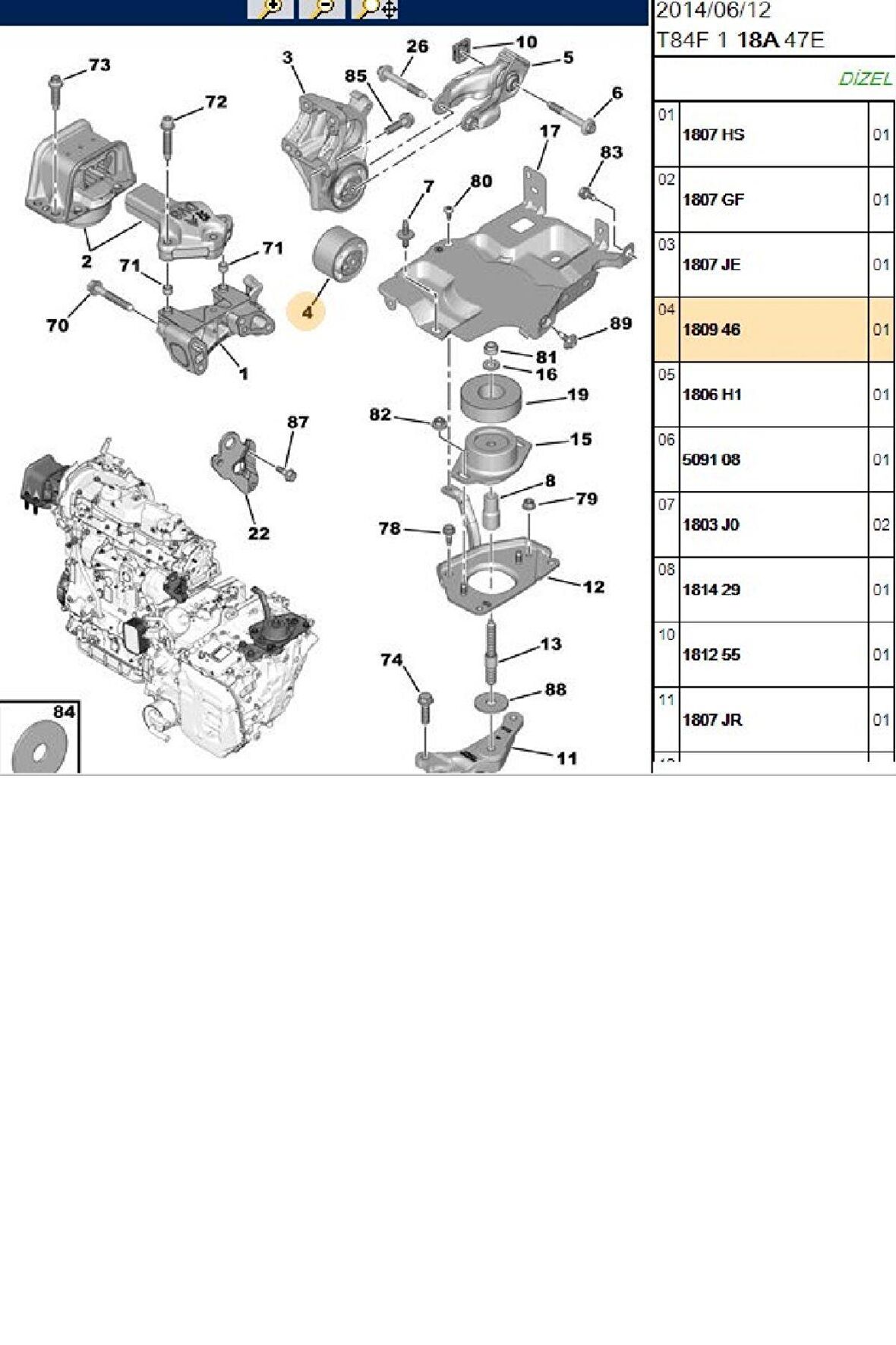 Motor Alt Kulak 308 3008 5008 Rcz (180946)