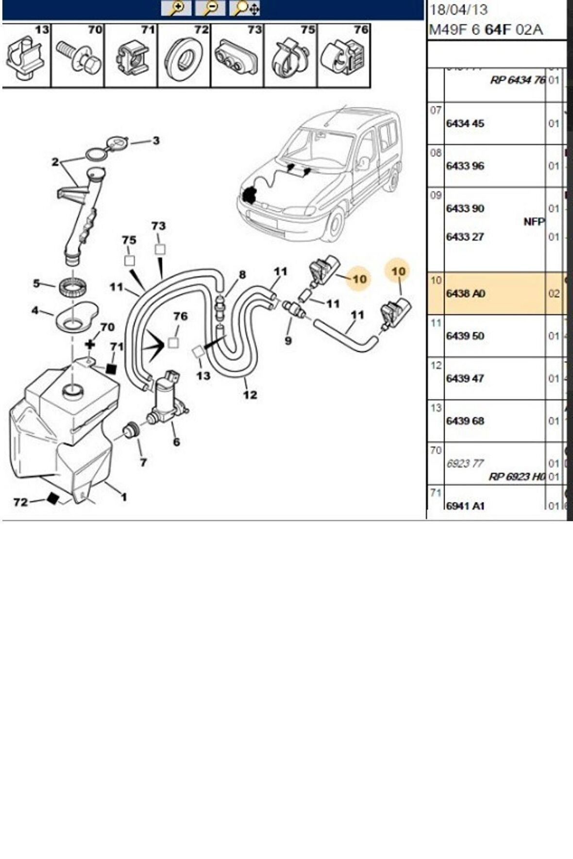 Cam Fıskiye Memesi Partner Berlingo (6438A0-MGA942538)