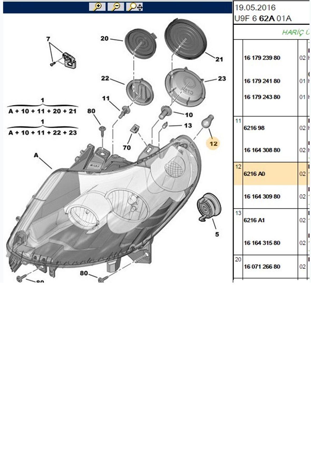 Far Bağlantı Braketi (6212A0)