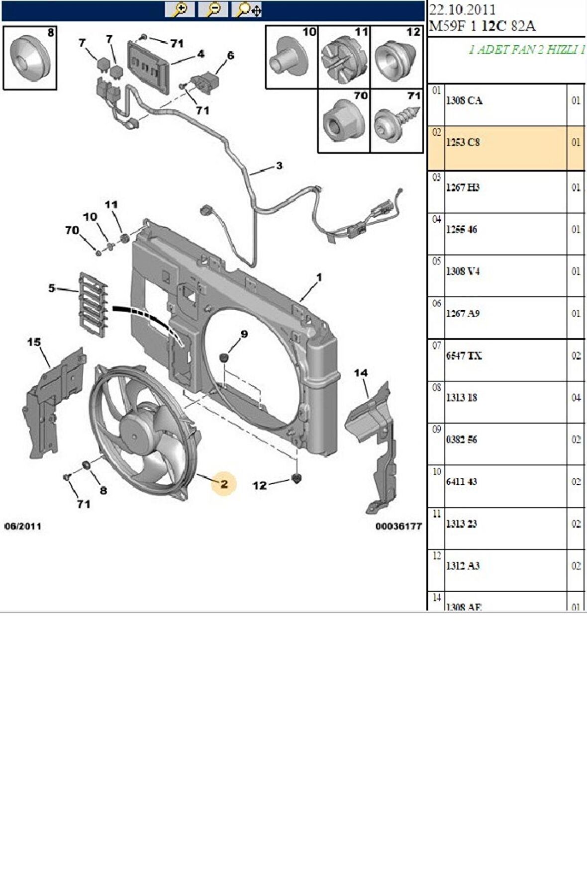 Fan Motoru Partner Berlingo (420400-1253C8)