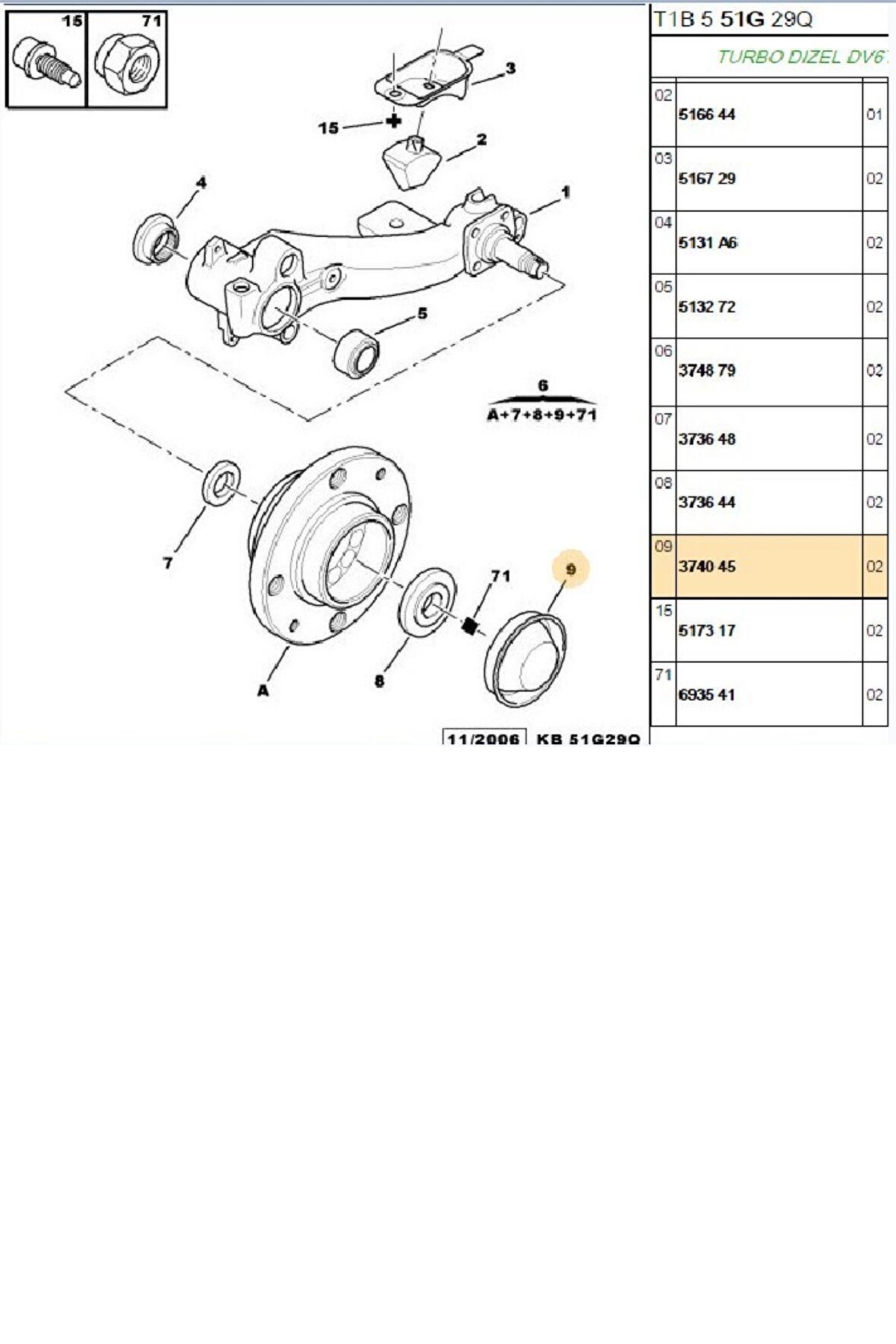 Porya Kapak 106 206 306 307 308 406 407 Partner Rcz (374045-BPE160001)