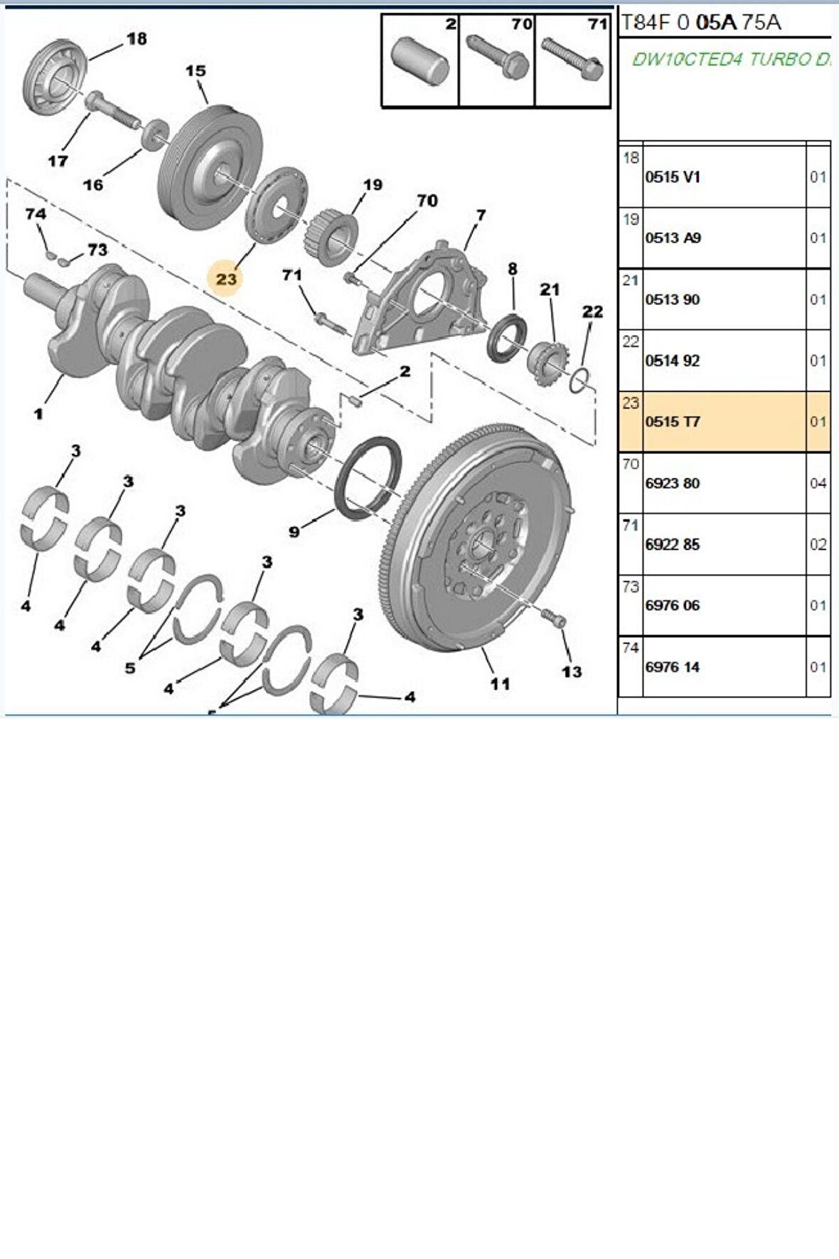 Krank Kasnak Pulu 307 308 407 508 (0515T7)