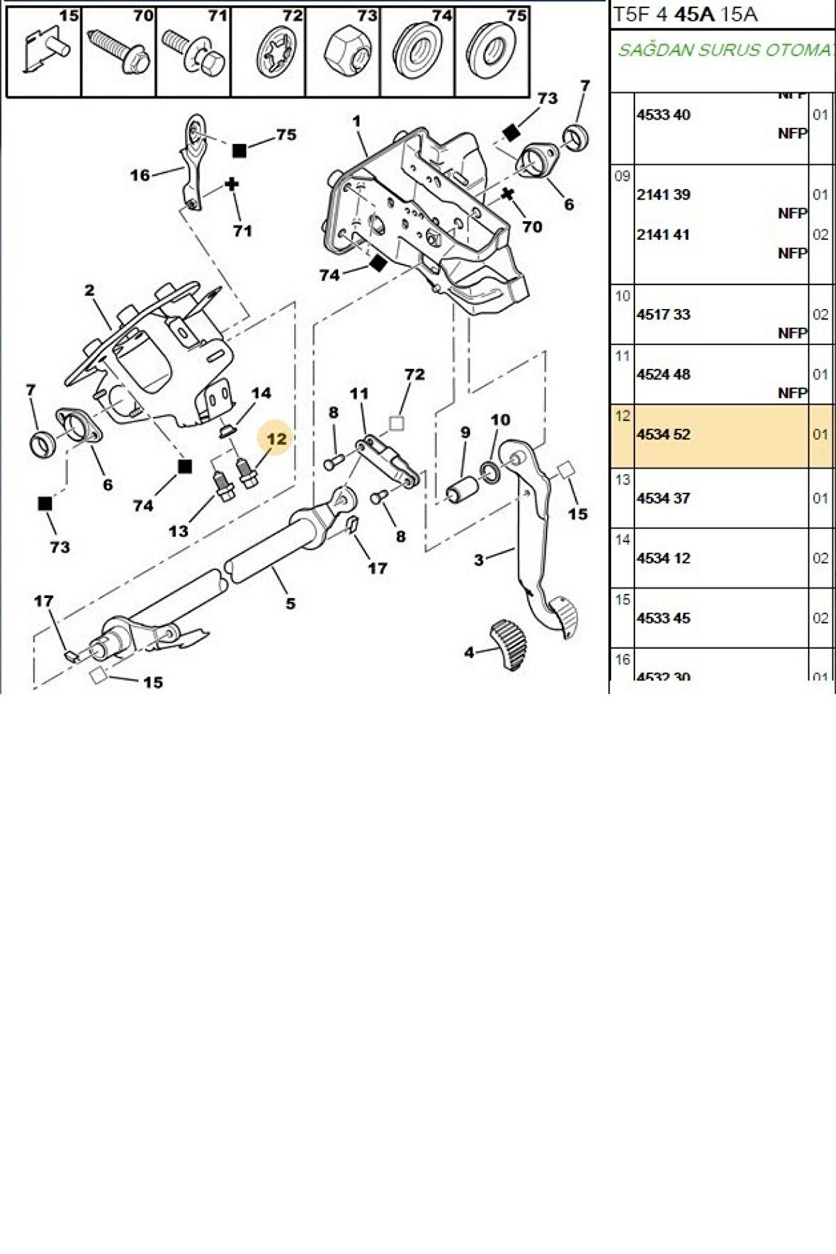 Fren Müşürü 106 206 307 Berlingo Partner (FAE24440-MGA31166-453452)