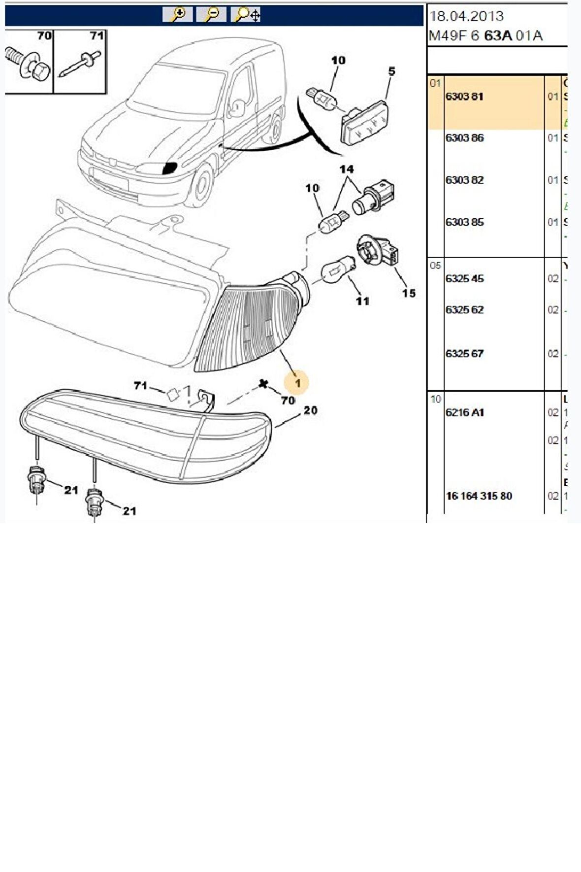 Sol Sinyal Partner Berlingo1,9D (521132-630381)