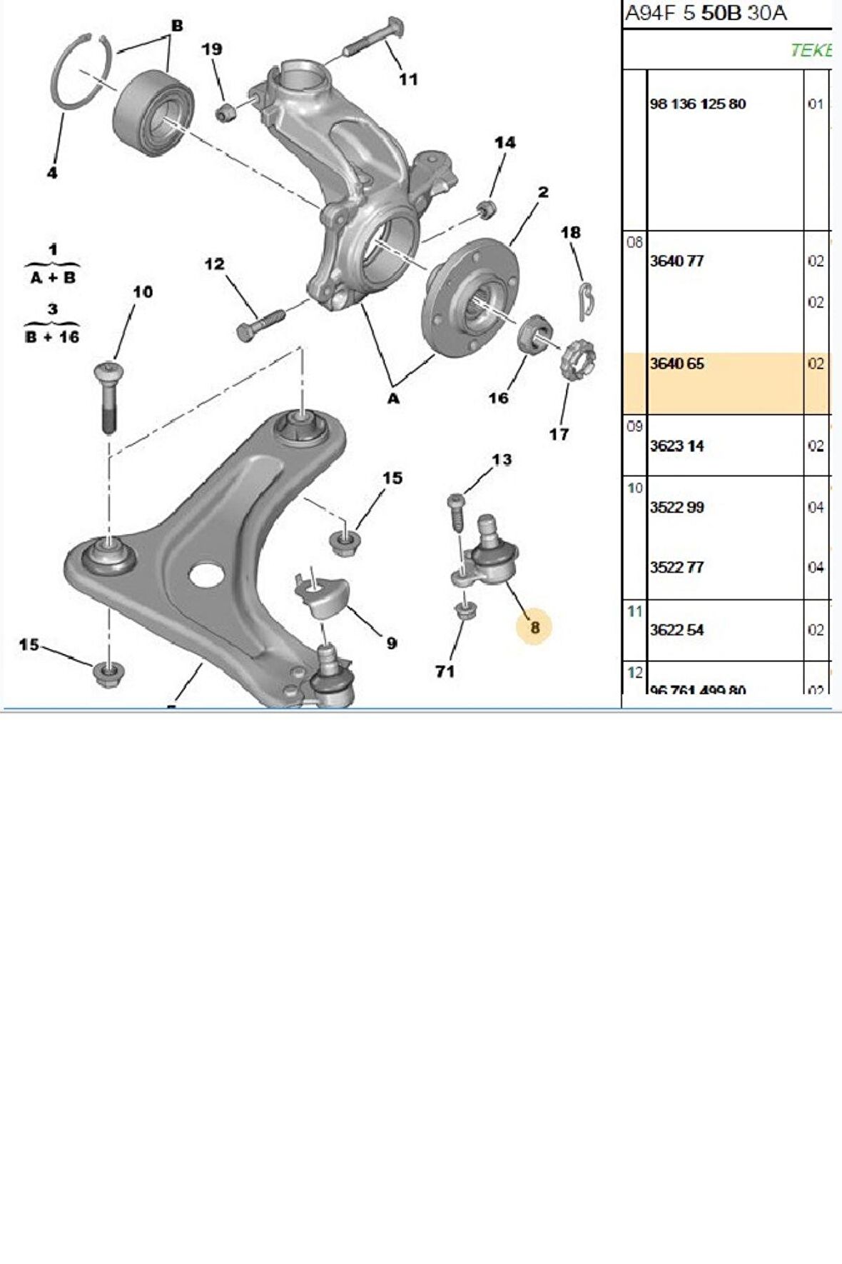 Rotil C2 C3 I II C3 PCASSO C3 207 (03366-364065)
