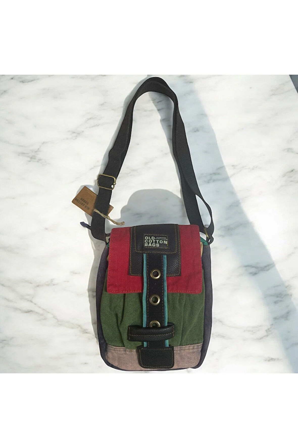 Vintage Küçük Salaş Unisex Günlük Çapraz Postacı Çantası S boy 20x24cm