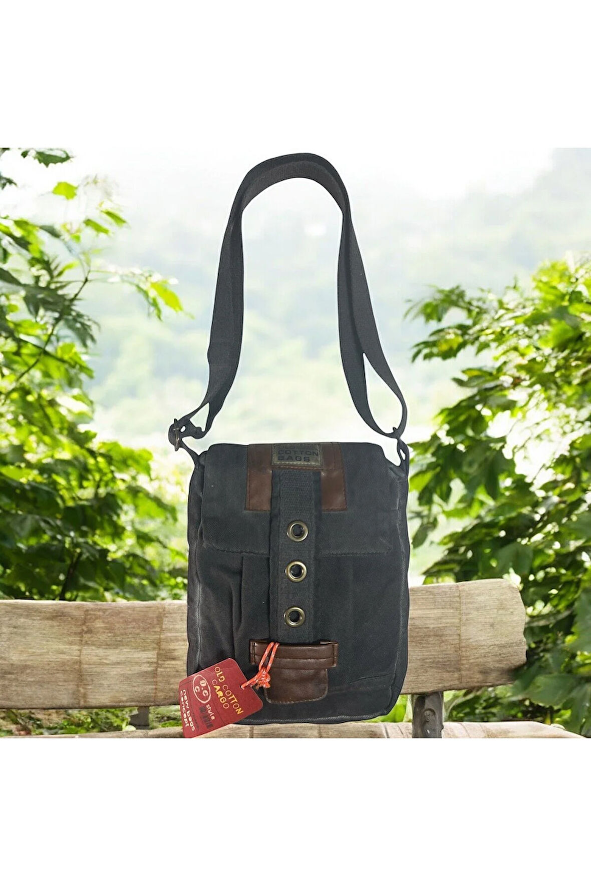 Vintage Küçük Salaş Unisex Günlük Çapraz Postacı Çantası S boy 20x24cm