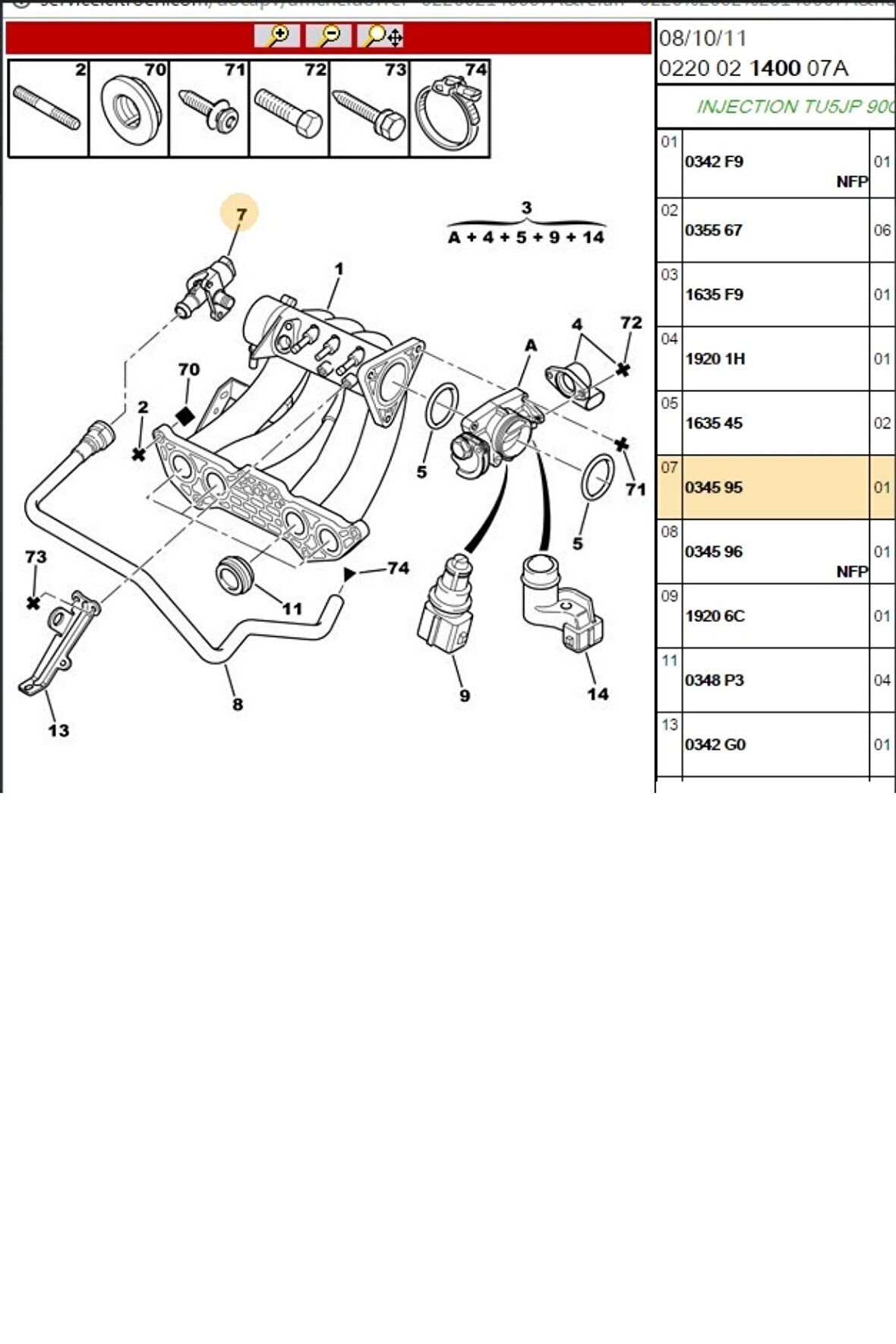 Rolenti Motoru 206 306 Saxo Picasso Xsara (F00099M100-BPE384005-034595)