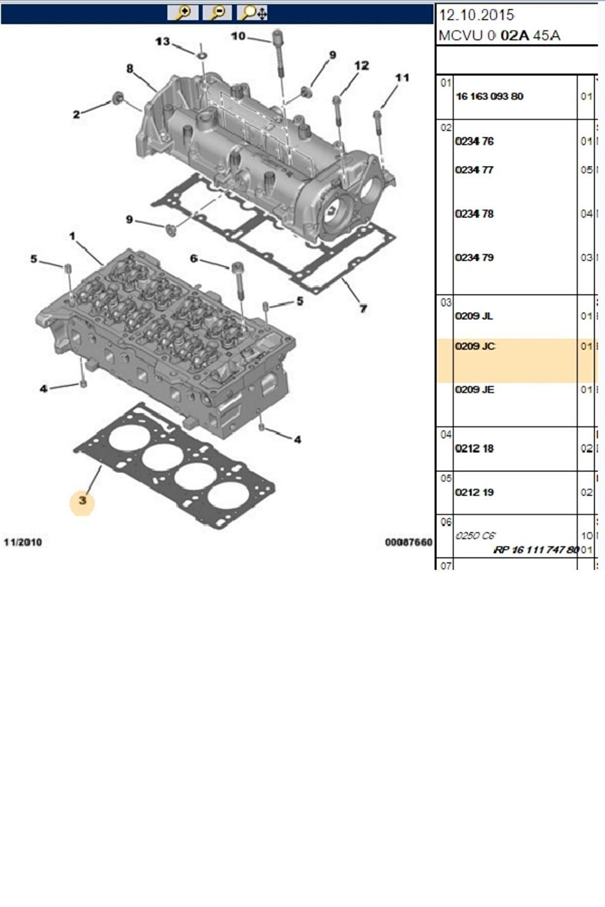 Silindir Kapak Contası 1,3 0,82mm Bipper Fiorino (0209JC-1625885880-55209071)