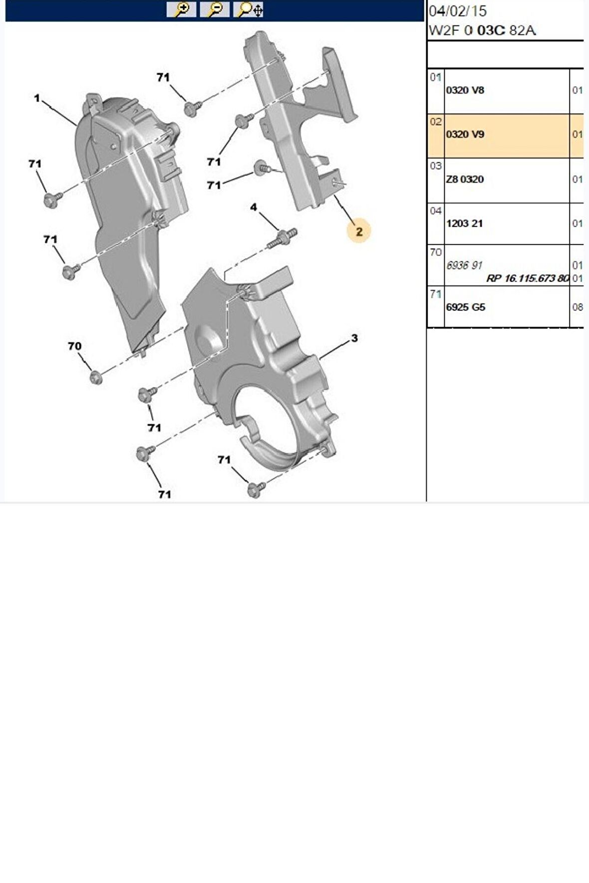 Triger Kapak İç 307 308 407 508 Expert C4 C5 Jumpy (0320V9)