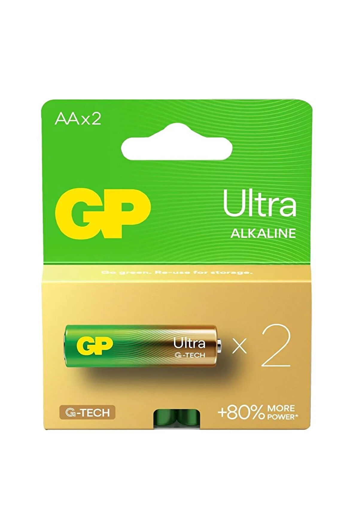 G-tech Ultra Alkalin Kalem Lr6 - Aa Boy 1.5v Pil 2li Paket