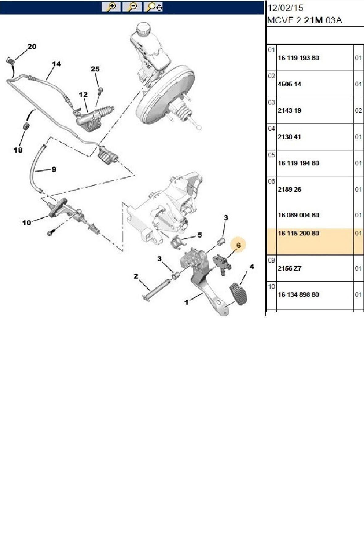 Boxer Jumper3 E5 E6 Ducato3 E4 E5 Debriyaj Pedal Sensörü Euro 5 Euro 6 Orj (P1611520080)