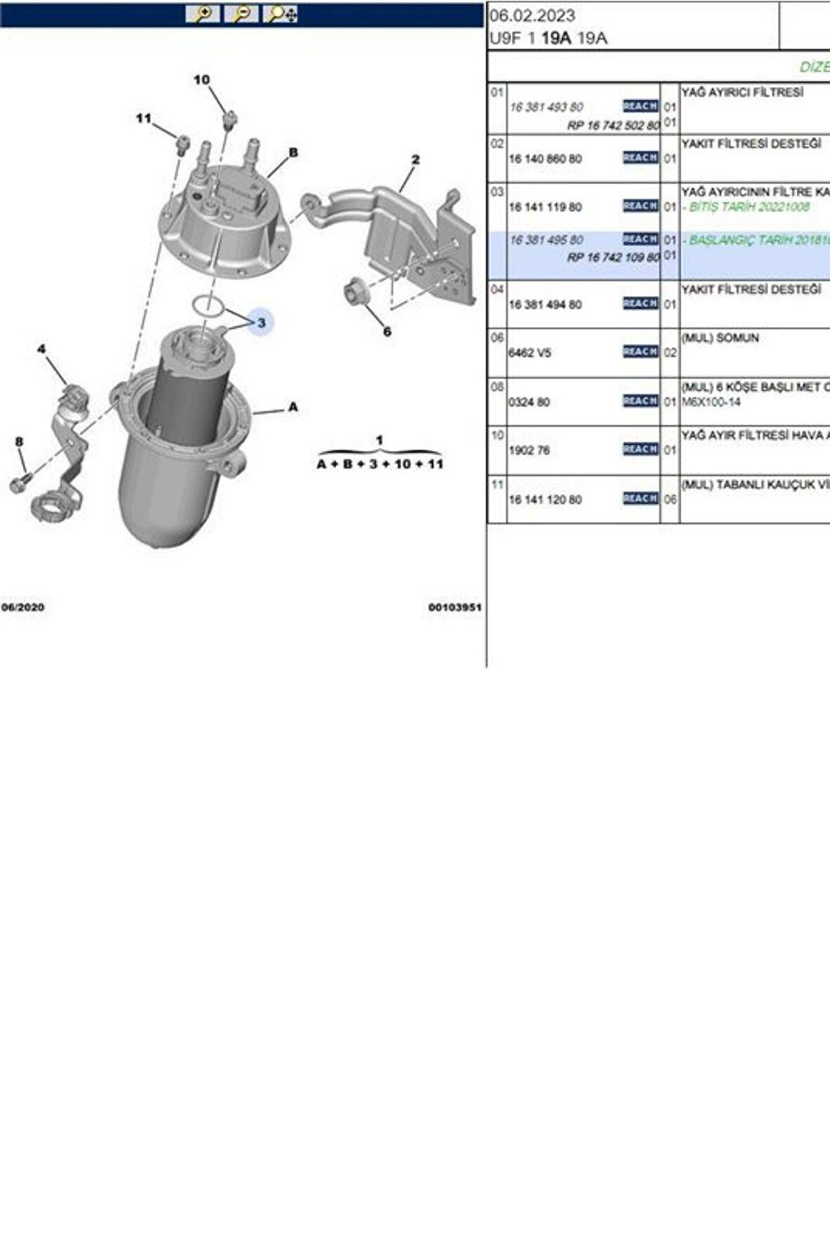 Boxer Jumper 3 Mazot Filtresi Euro 6 2.0 (Sm3576-1638149580) 