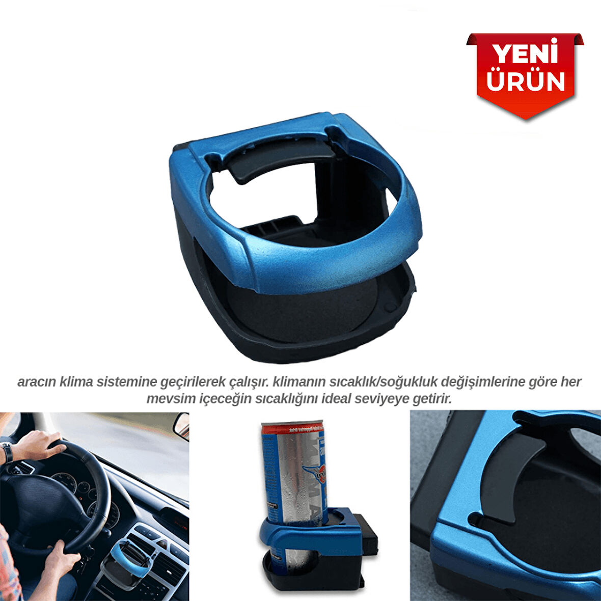 Çok Amaçlı Araç İçi Bardaklık ve Küllük Tutucu