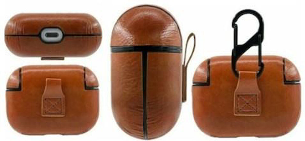  Apple 360 Koruma Pro Kulaklık Lux Deri Kılıf