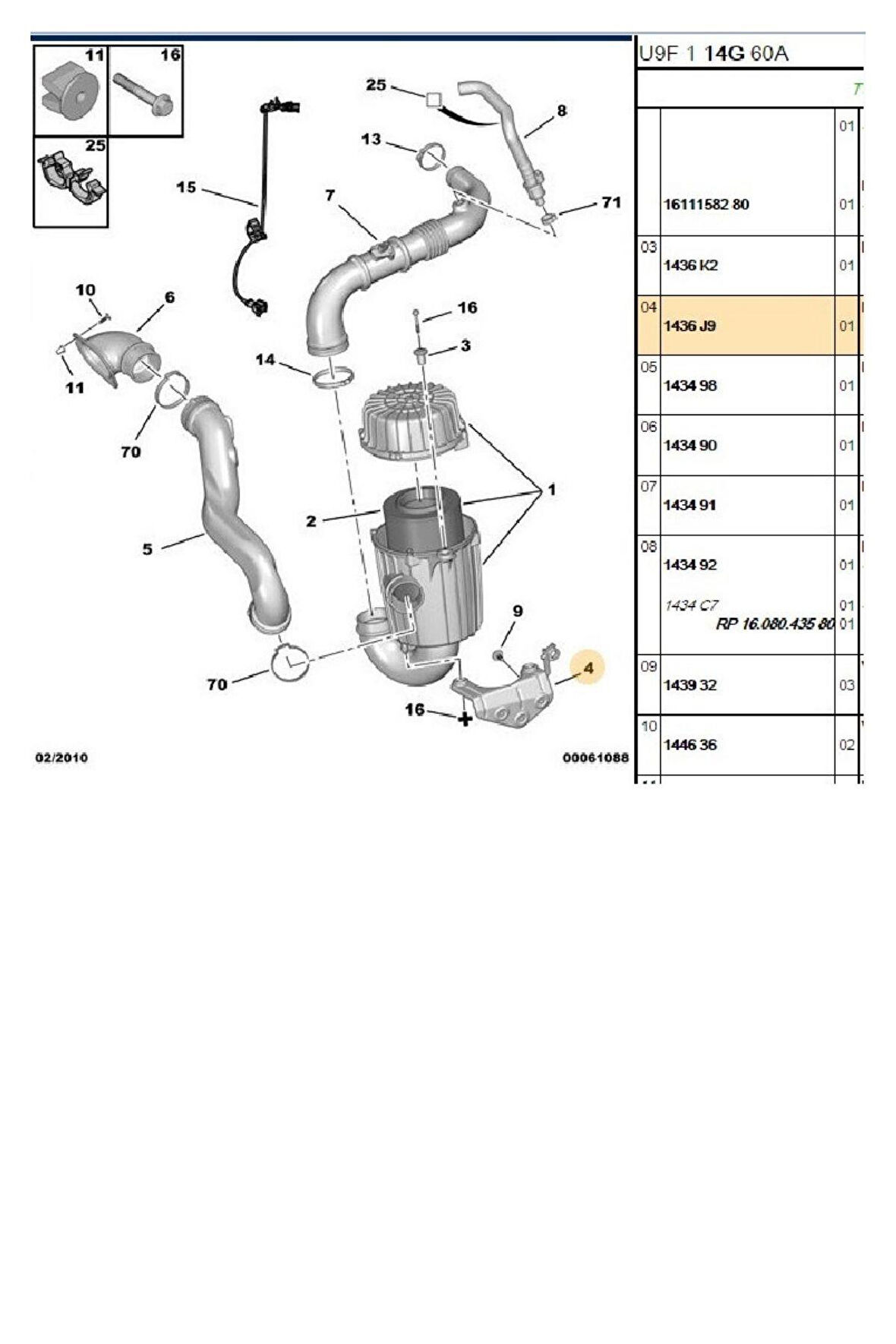 Boxer Jumper Ducato3 Hava Filtre Kutu Ayağı Orj (P1436J9)
