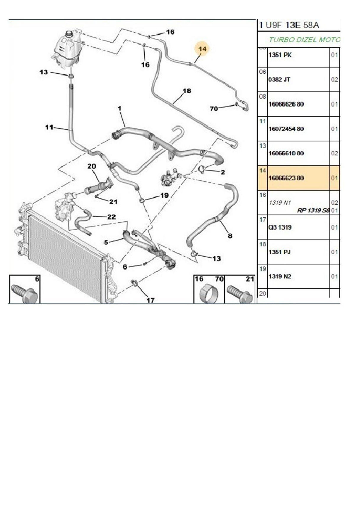 Boxer Jumper Ducato3 Yedek Su Depo Hortum Euro5 Orj (P1606662380)