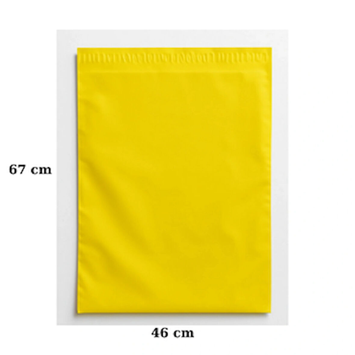 Sarı Kargo Poşeti 47x67+5 cm – Cepsiz Kargo Poşeti-100 adet