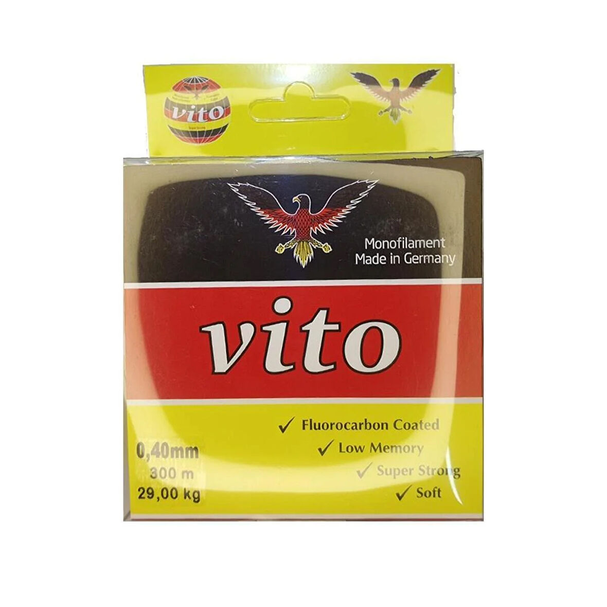 Vito 100 Mt Fluorocarbon Coated  Misina Clear