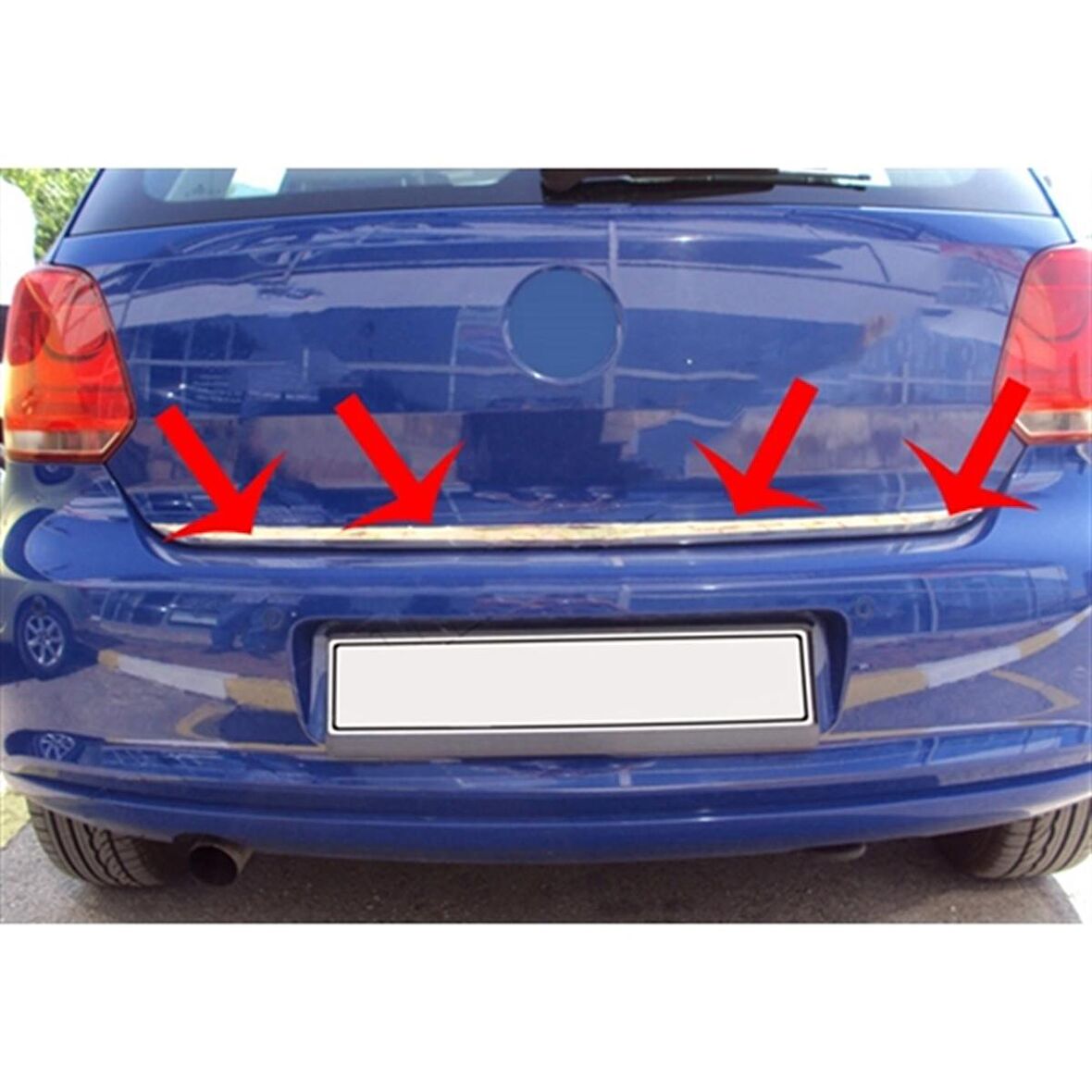 DB Chrome VW Polo Krom Bagaj Alt Çıta 2009-2017 P.Çelik