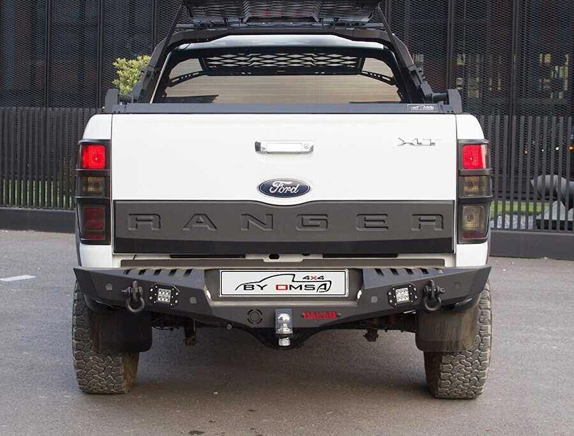 Ford Ranger Dakar Çelik Arka Tampon Ledli (Sensörlü) 2011 ve Sonrası