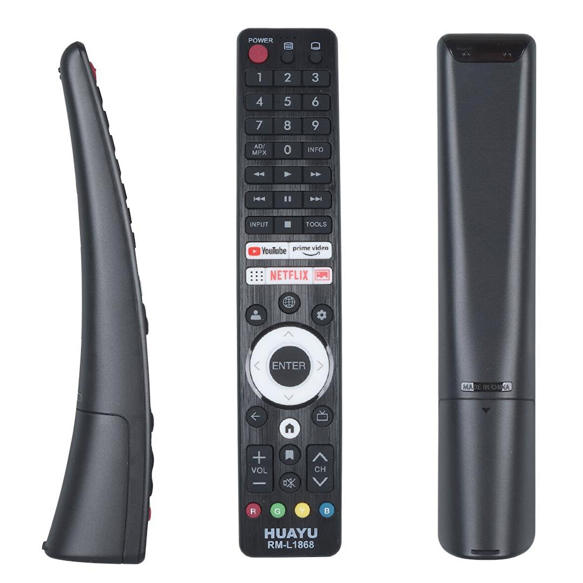 Ayt RM-L1868 Üniversal Sharp Netflix Youtube Prime Video Tuşlu Lcd Led Tv Kumanda