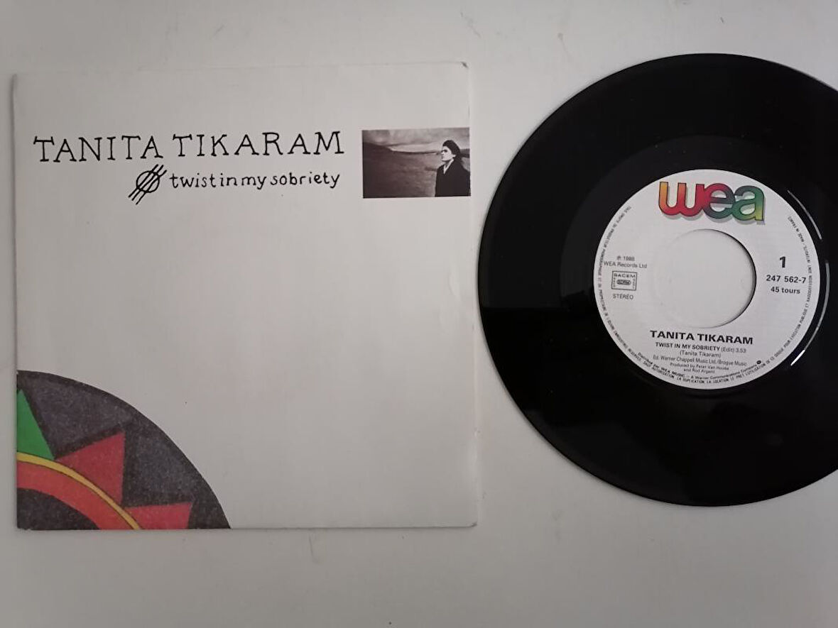 TANITA TIKARAM - TWISTING IN MY SOBRIETY - 1988 FRANSA BASIM 45 LİK PLAK