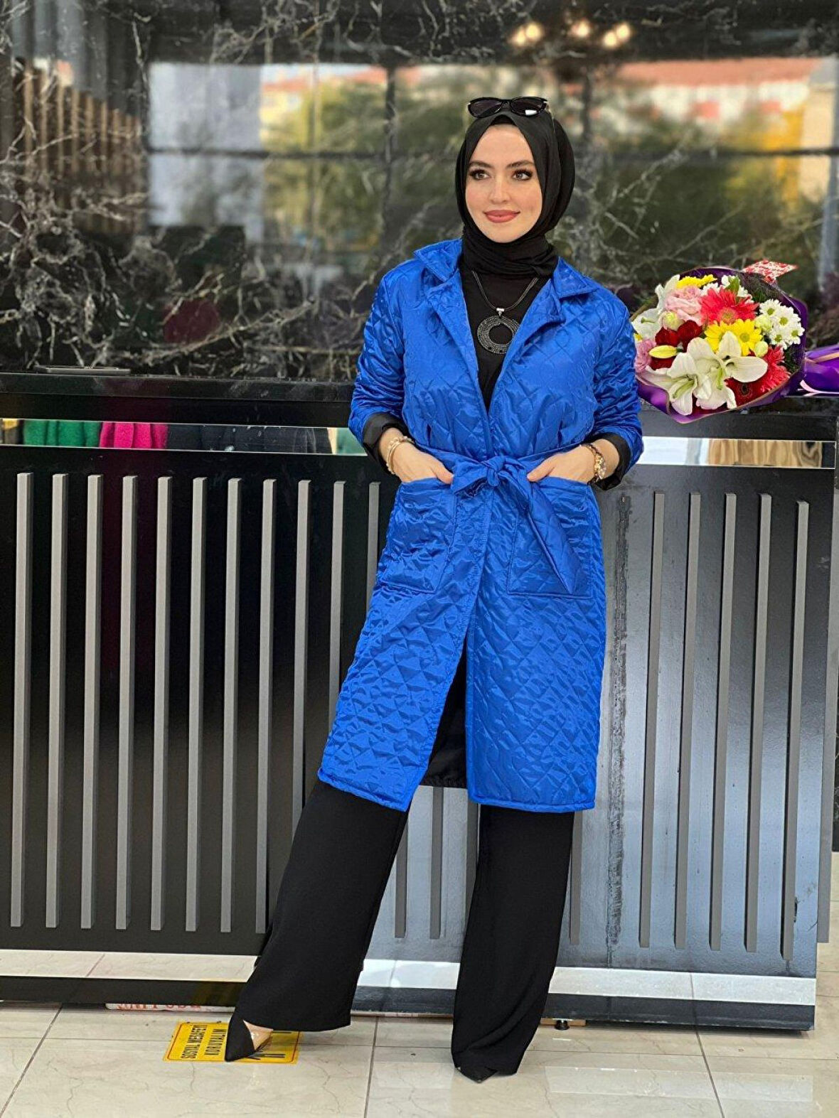 Işıl Kap Saks Mavisi Beden 4-44