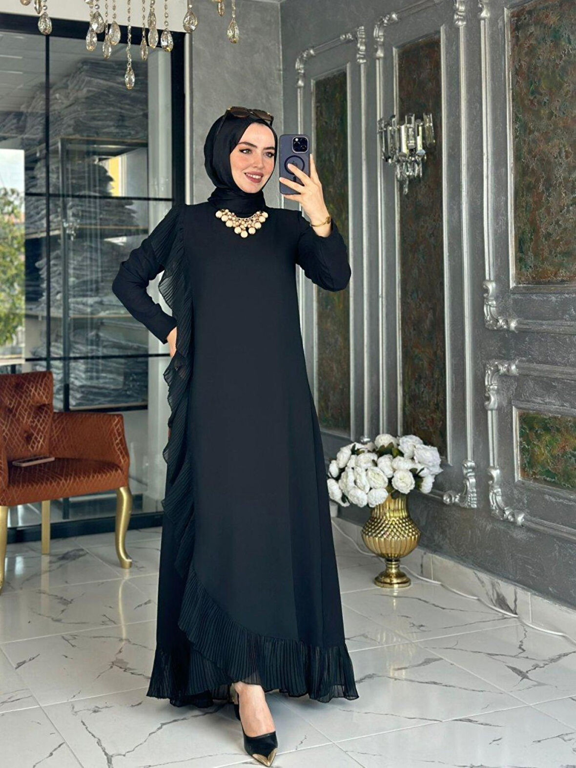 Aşk Elbise-Siyah Beden 4-50-52