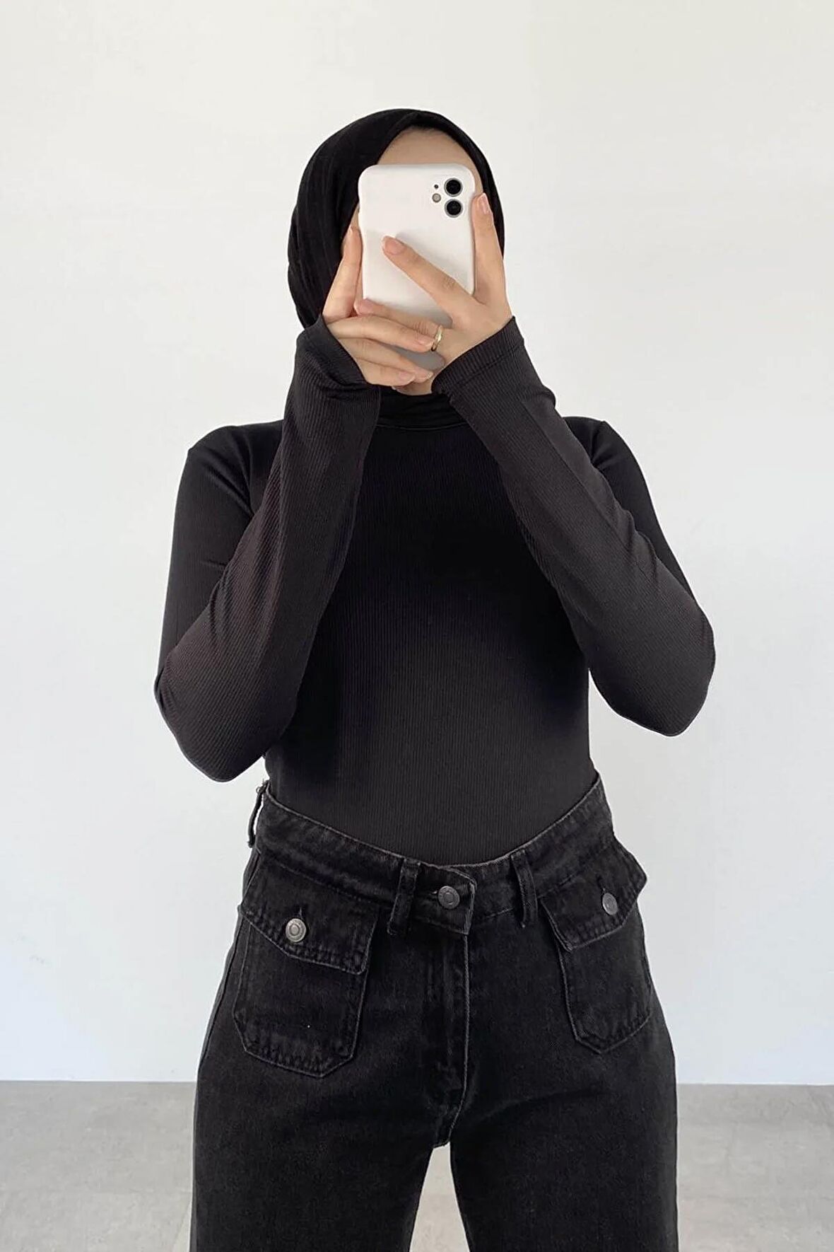 Yarım Balıkçı Desenli Body
