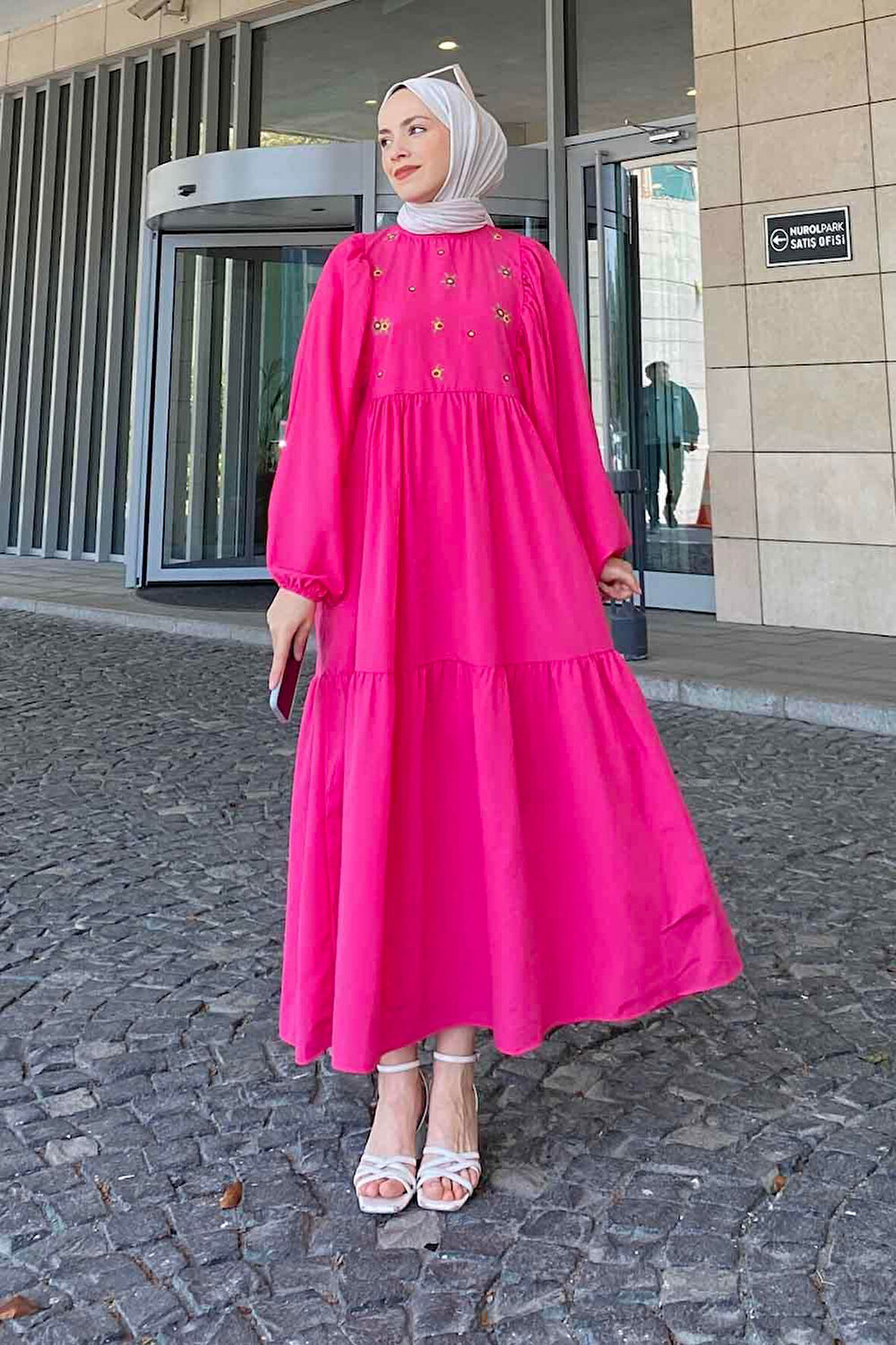 Yazlık Elica Elbise Pembe