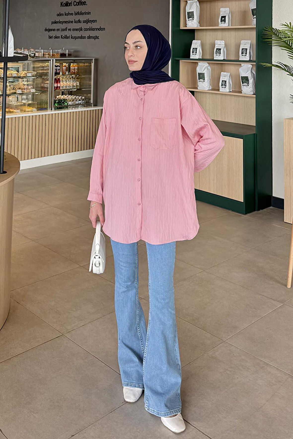 Paris Tesettür Gömlek Pembe