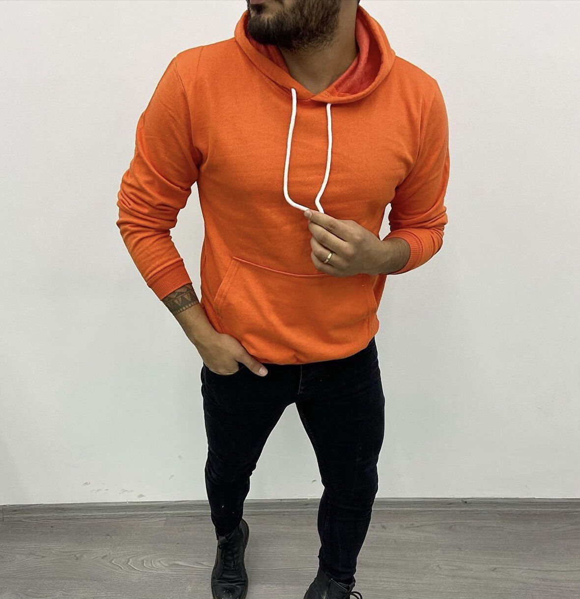 Düz Renk Sweatshirt