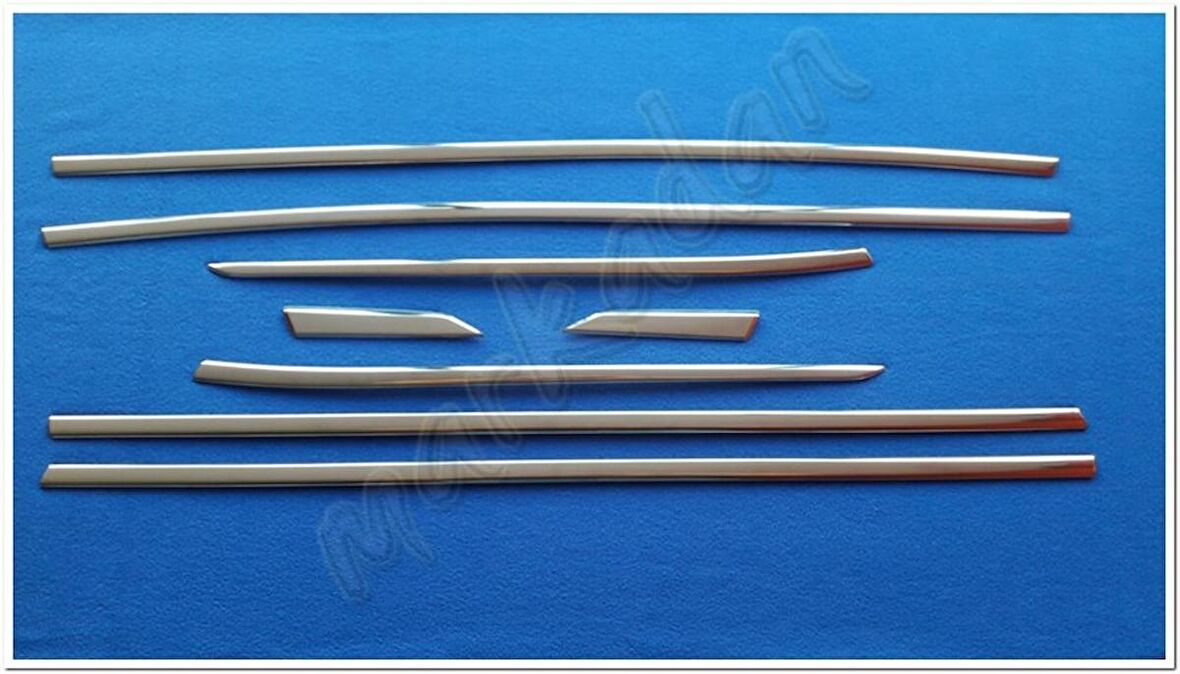 Peugeot 3008 Krom Cam Çıtası 2016 Sonrası 8 Parça Paslanmaz Çelik