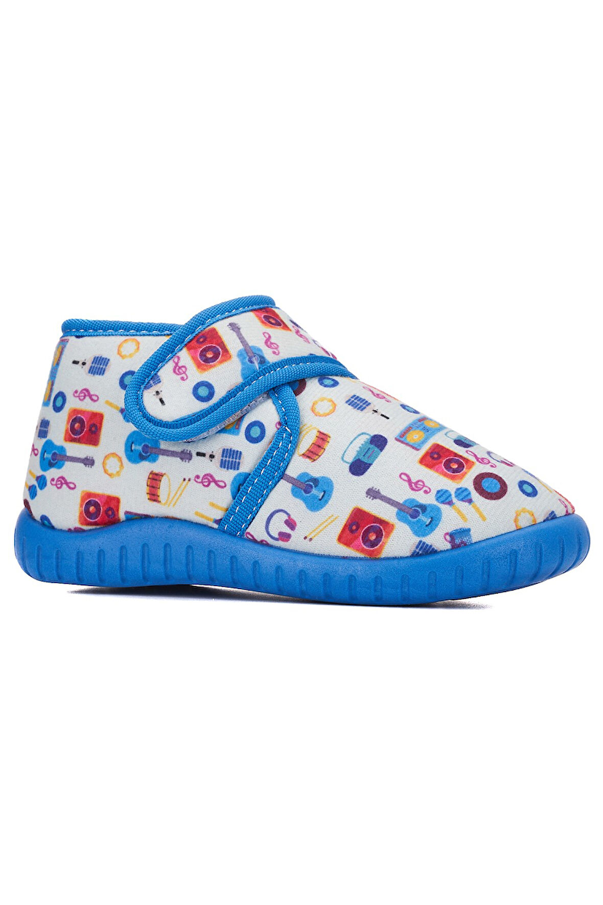 Günlük Kız Erkek Çocuk Panduf Ev Ayakkabısı Esnek Kaymaz Taban Cırtlı Kreş Anaokulu Ayakkabı 263