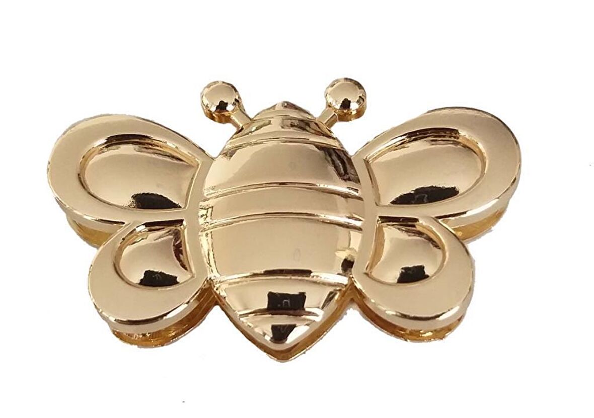 Kelebek Model Mıknatıslı Kilit Light Gold