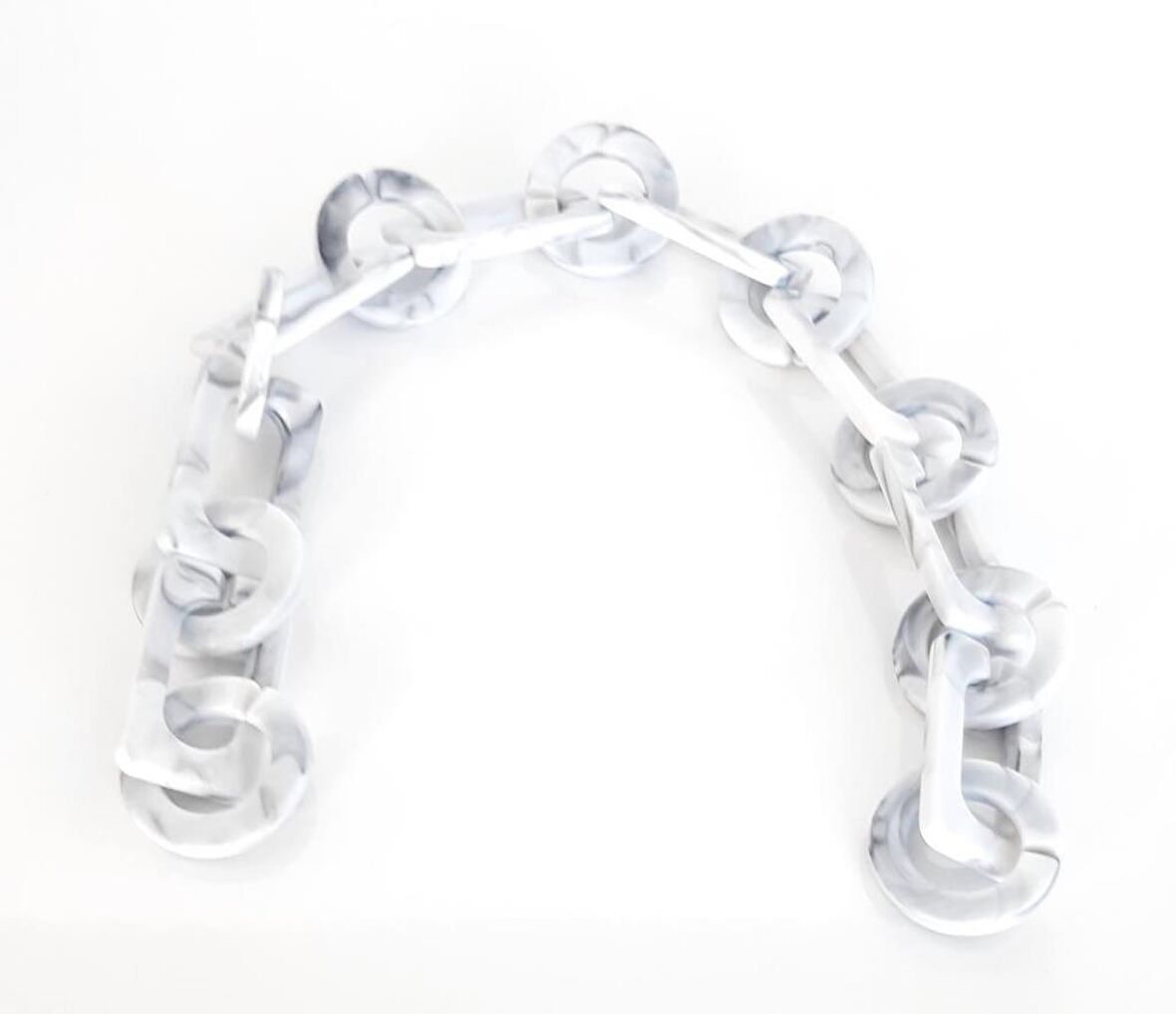 40 Cm Akrilik Zincir Gri Tonlu