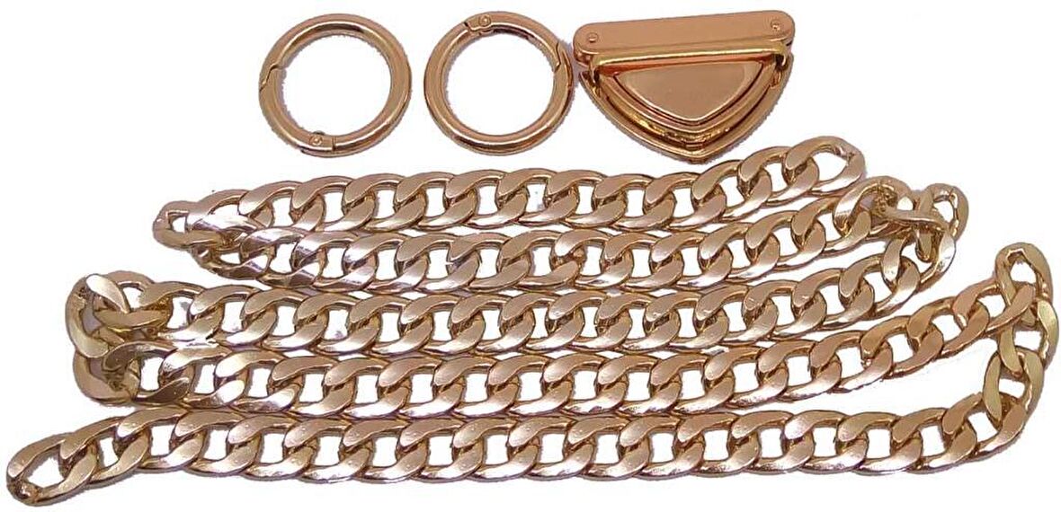 Light gold renk zincir set